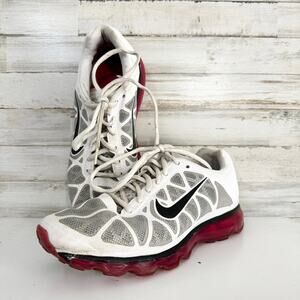 Nike Air Women Max 2011+ White Pink Running Shoes Size Y7/Women 9